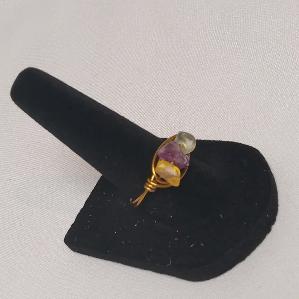 Flourite  Gemstone Ring - Picture 4 of 5